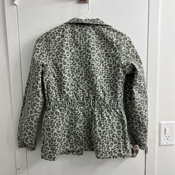 H&M Green Leopard Utility Jacket - Picture 4 of 5
